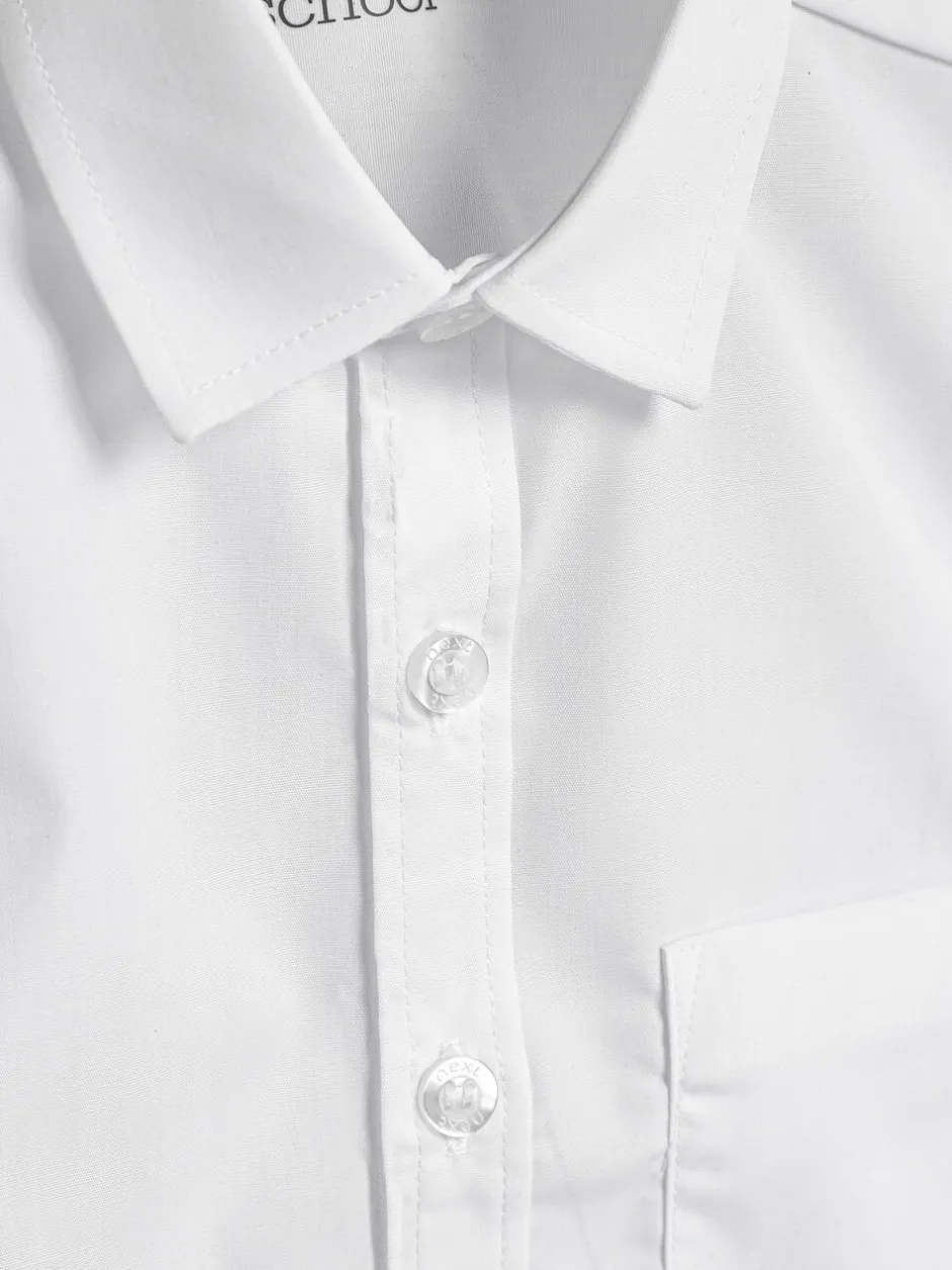 Schoolkleding|Shirts*Next Wit - Verpakking van 2 schooloverhemden met lange mouwen (3-17jr)