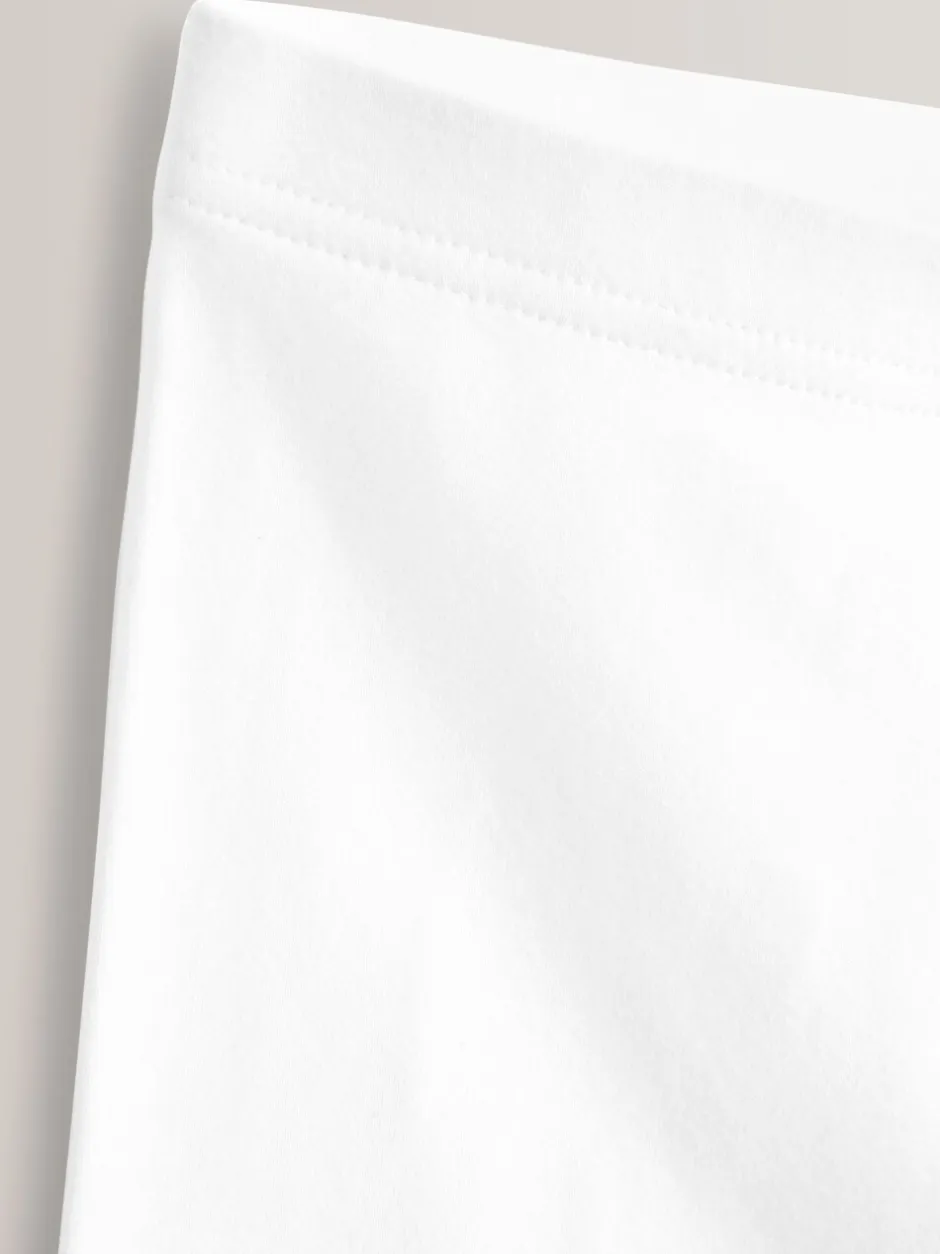 Shorts En Rokken*Next - Verpakking van 5 stretchy fietsshorts met hoog katoengehalte (3-16jr) Wit