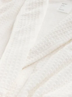 Badjassen|Next - Waffle Cosy Robe Wit