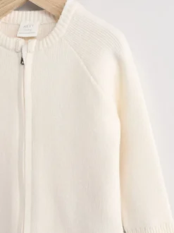 Gebreide Kleding|Next Wit gebreid - Babyvest