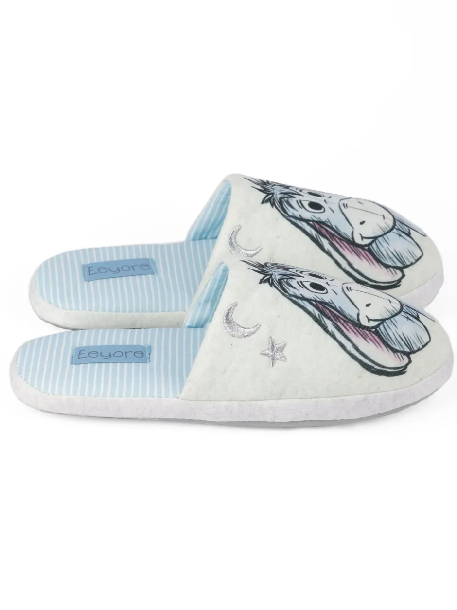 Pantoffels*Vanilla Underground Wit met Eeyore - winterse pantoffelmuiltjes voor dames