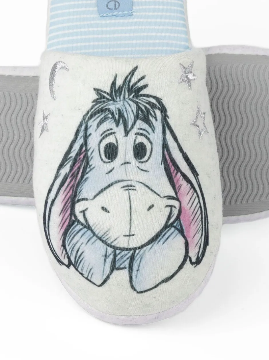 Pantoffels*Vanilla Underground Wit met Eeyore - winterse pantoffelmuiltjes voor dames