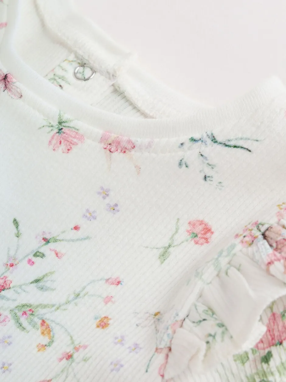 Tops|Sets En Outfits*Next Wit met elfje - Long Sleeve Frill Top And Leggings Baby 2 Piece Set (0mths-2yrs)