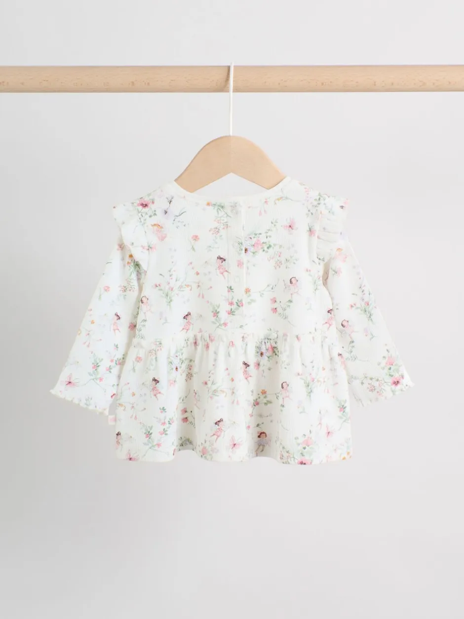 Tops|Sets En Outfits*Next Wit met elfje - Long Sleeve Frill Top And Leggings Baby 2 Piece Set (0mths-2yrs)