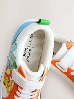 Sneakers|Sneakers*Next Wit met kleurvlakken - Pokemon sneakers met elastische veter