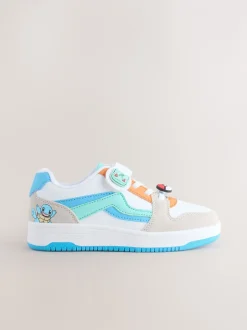 Sneakers|Next Wit met kleurvlakken - Pokemon sneakers met elastische veter