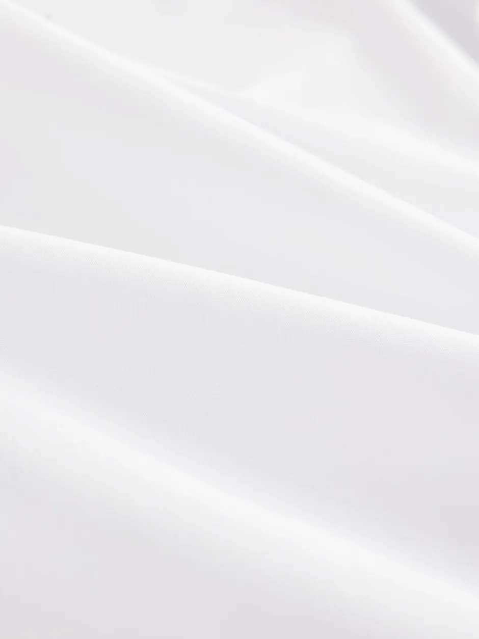 Formele Overhemden|Next Wit met knopen aan de kraag - Slim Fit - Strijkvrij net overhemd met enkele manchet