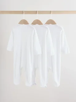 Babypakjes En Babypyjama's*Next Wit pointelle - Baby Sleepsuits 3 Pack (0-18mths)