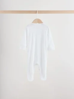 Babypakjes En Babypyjama's*Next Wit pointelle - Baby Sleepsuits 3 Pack (0-18mths)