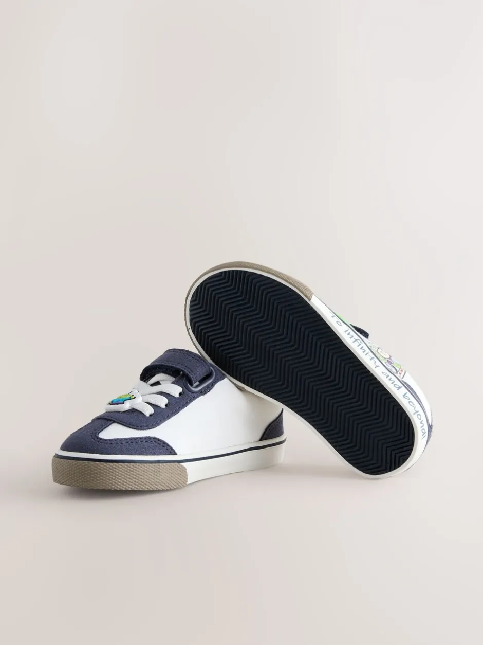 Sneakers*Next Wit Toy Story - Sneakers met klittenbandsluiting en elastische veters