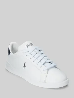 Sneakers|Polo Ralph Lauren - - Heritage Court II - Leren sneakers Wit/blauw