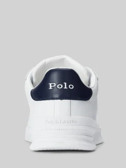Sneakers|Polo Ralph Lauren - - Heritage Court II - Leren sneakers Wit/blauw