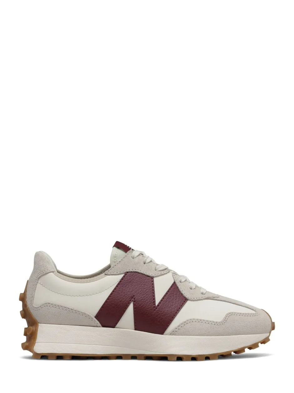 Sneakers|Sportkleding|New Balance Wit/bordeauxrood - 327 - Sneakers