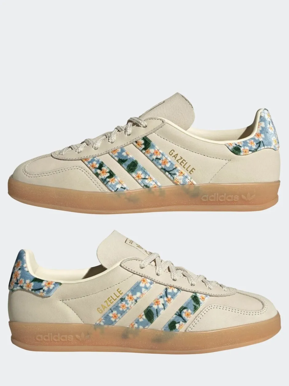 Sneakers*adidas originals Wit/goud - - Gazelle sneakers voor binnen