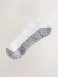 Sokken|Sokken|Next - Verpakking van 10 - Verzachte sneakersokken Wit/Grijs