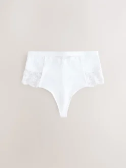 Shapewear|Next - 2 Strings met licht buikcorrigerende hoge taille Wit/huidskleur