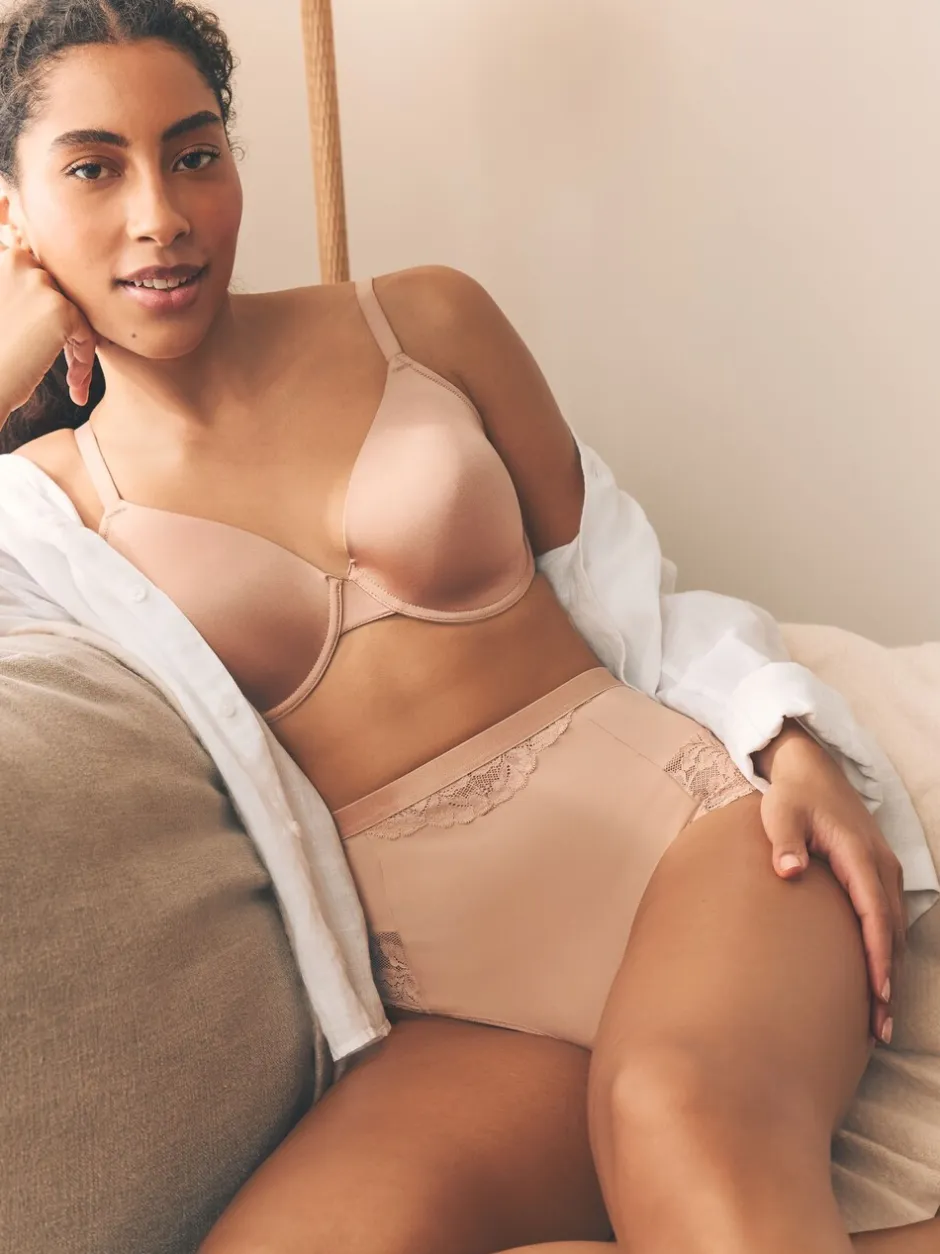 Shapewear|Next - 2 Strings met licht buikcorrigerende hoge taille Wit/huidskleur