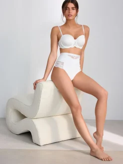 Shapewear|Next - 2 Strings met licht buikcorrigerende hoge taille Wit/huidskleur
