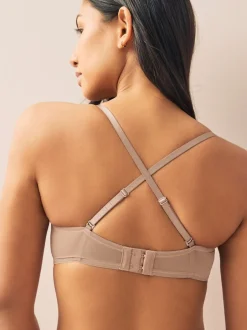 Beha's|Next - Verpakking van 2 strapless multiway beha's met lichte vulling in cupmaten A-E Wit/huidskleur