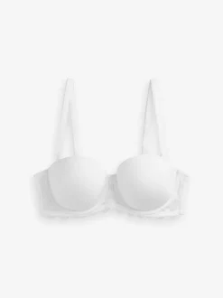 Beha's|Next - Verpakking van 2 strapless multiway beha's met lichte vulling in cupmaten A-E Wit/huidskleur