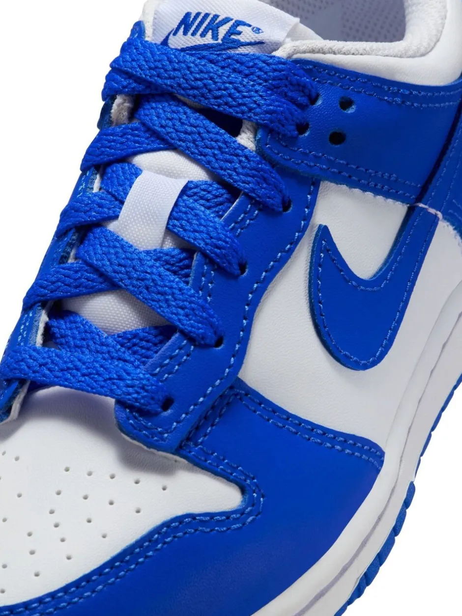 Sneakers|Sneakers*Nike Wit/Hyper Royal Blue - Junior Dunk Low sportschoenen