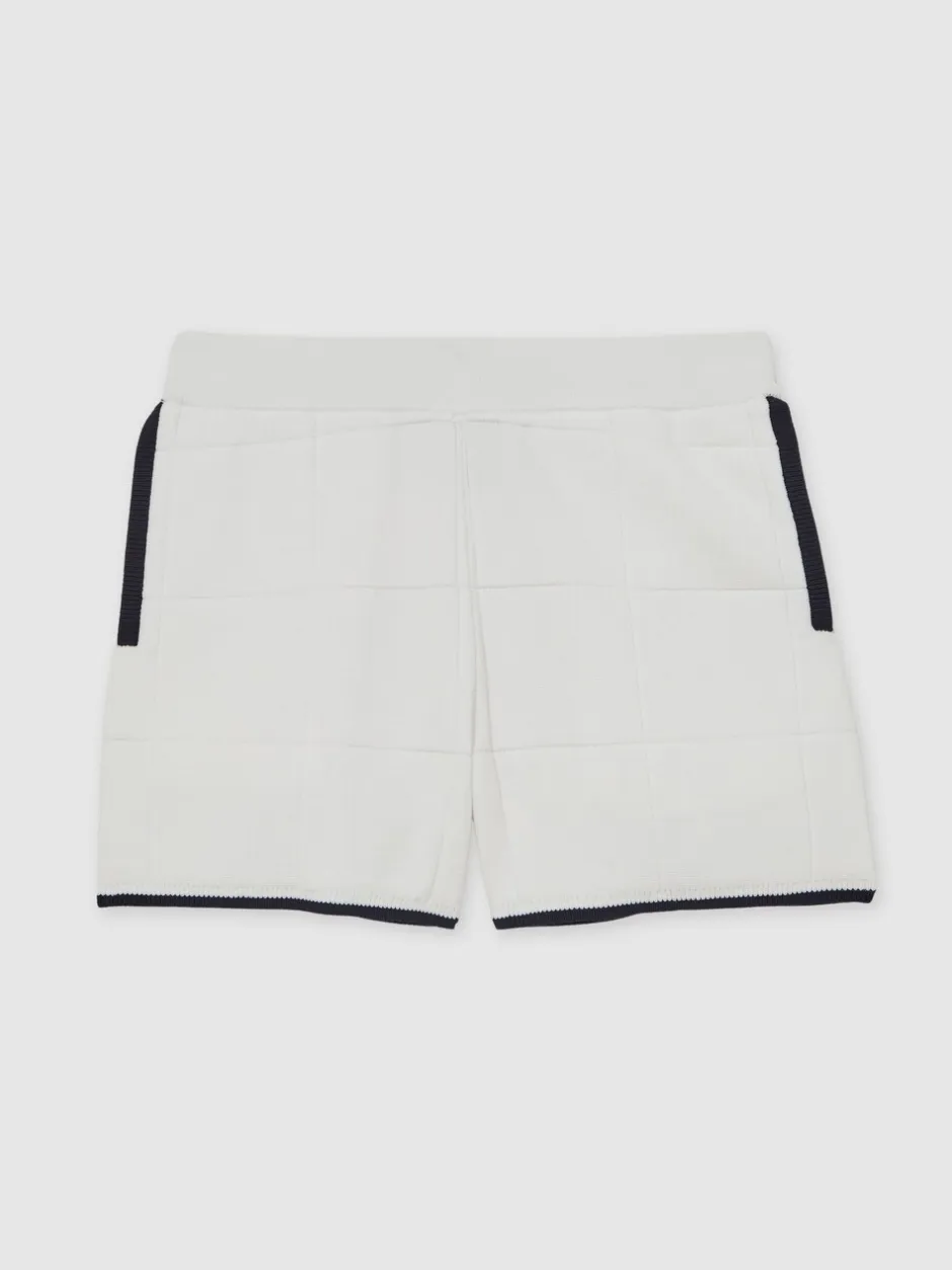 Shorts*Reiss - Barbor Shorts Wit/marineblauw