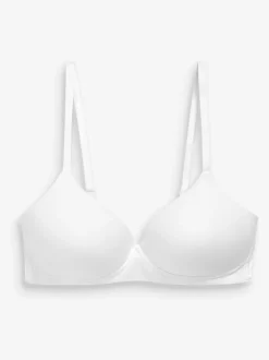 Beha's|Next - Katoenmix ultiem comfort beha's verpakking van 3 Wit/marineblauw/roze