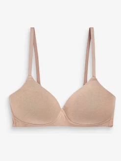 Beha's|Next - Katoenmix ultiem comfort beha's verpakking van 3 Wit/marineblauw/roze