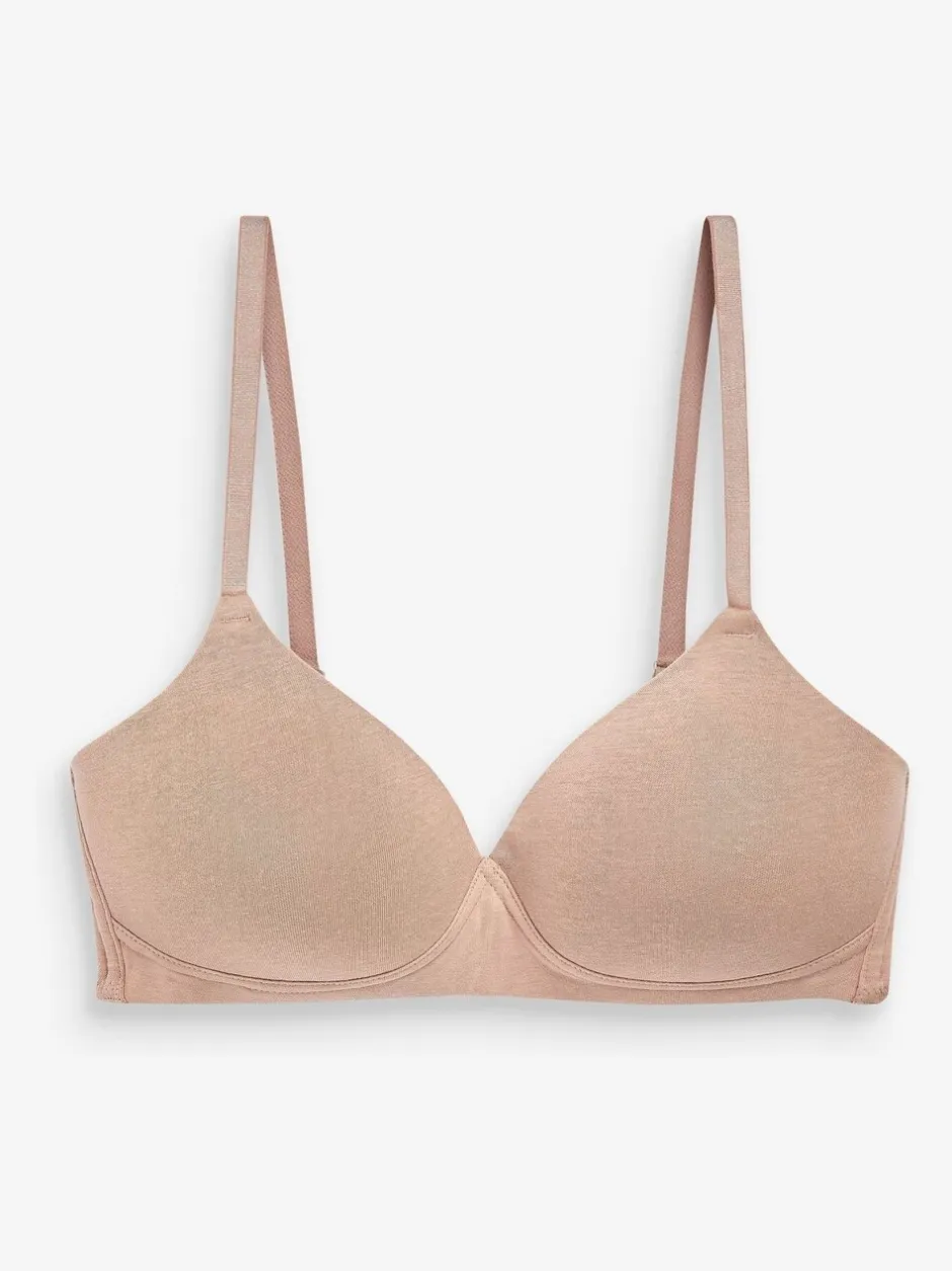 Beha's|Next - Katoenmix ultiem comfort beha's verpakking van 3 Wit/marineblauw/roze