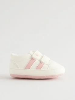 Babyschoenen|Sneakers*Next Wit/roze - Babyschoentjes met klittenbandsluiting (0 - 24 mnd)