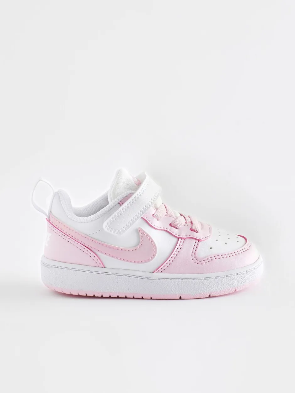 Sneakers|Sneakers|Nike Wit/roze - - Court Borough - Lage recraft-peutersneakers