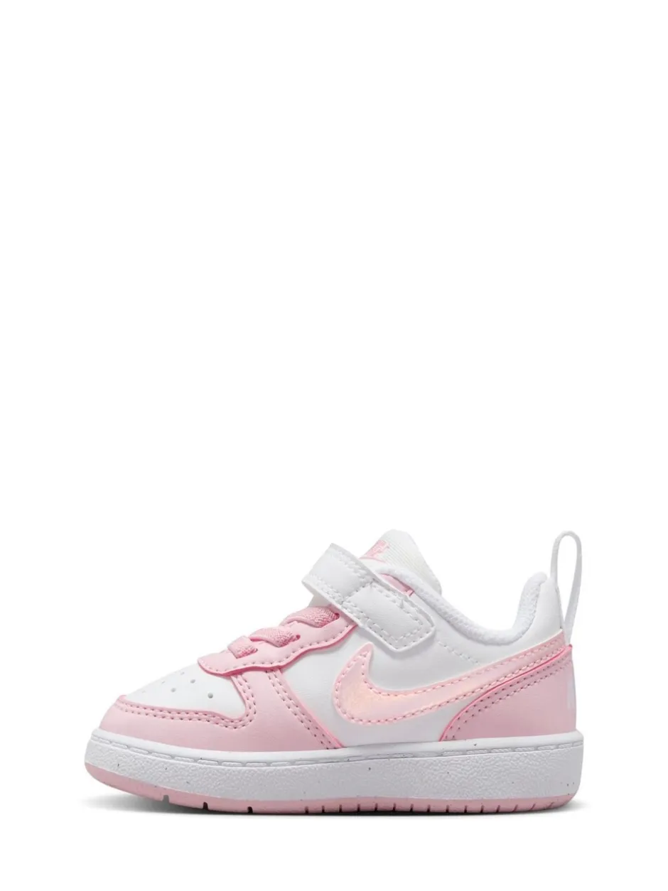Sneakers|Sneakers|Nike Wit/roze - - Court Borough - Lage recraft-peutersneakers