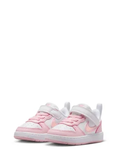 Sneakers|Sneakers|Nike Wit/roze - - Court Borough - Lage recraft-peutersneakers