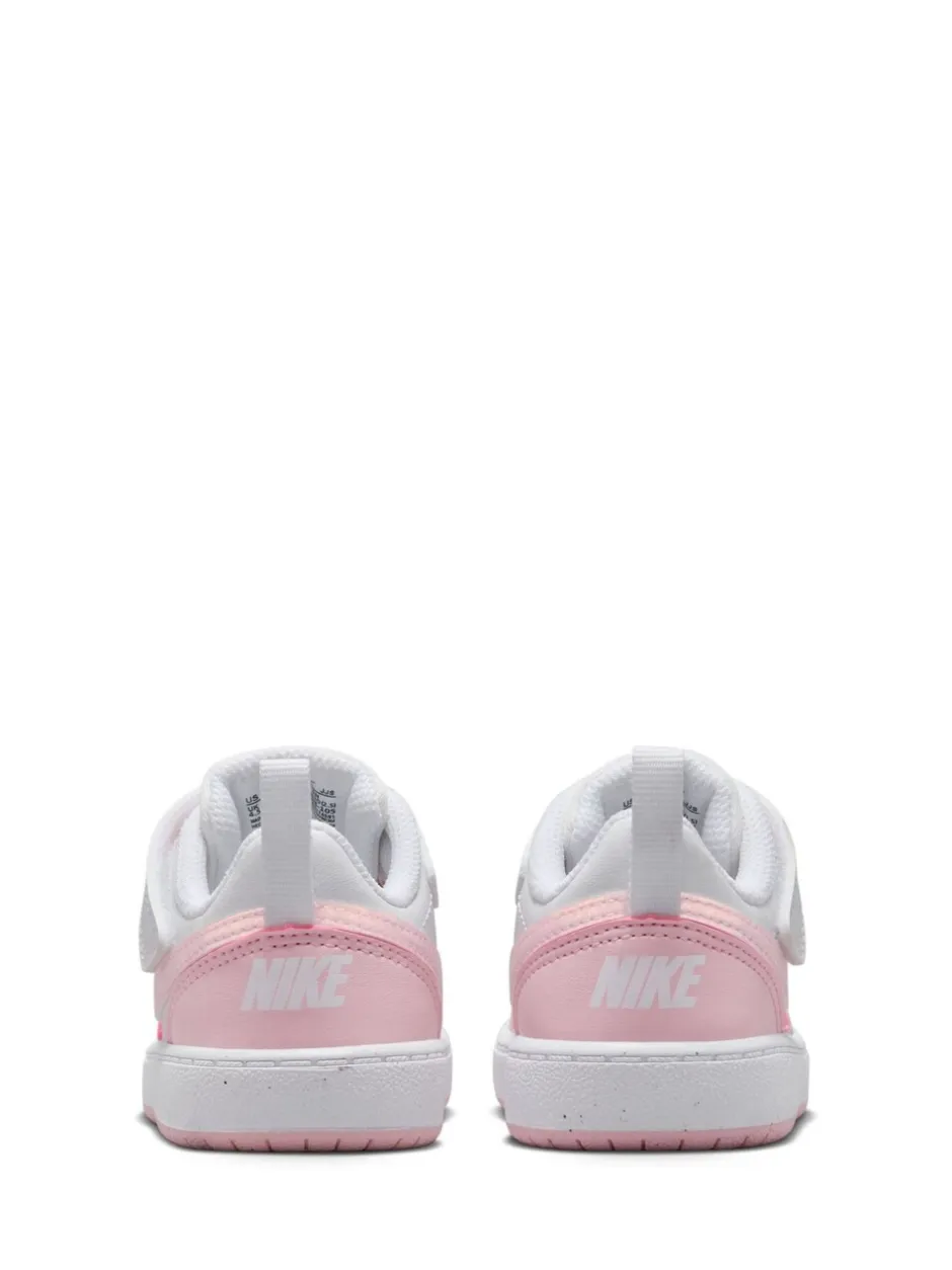Sneakers|Sneakers|Nike Wit/roze - - Court Borough - Lage recraft-peutersneakers