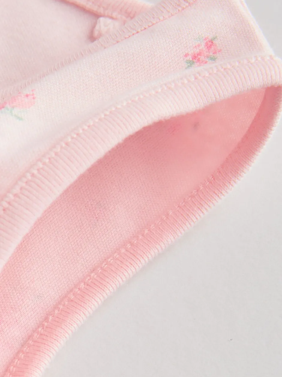 Rompertjes En Hemdjes|Next Wit/roze - Set van 5 katoenen hemdrompertjes voor baby's