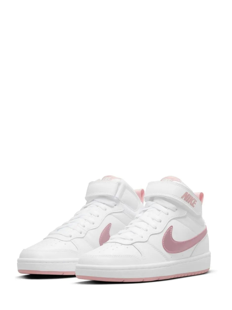 Sneakers|Sneakers*Nike Wit-roze glazuur - Court Borough Mid sneakers voor jeugd