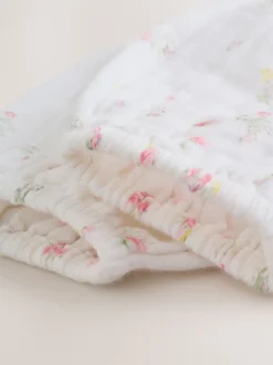 Rompertjes En Tuinbroeken|Babypakjes En Babypyjama's|Next Wit/roze met fijne print - Babyrompers met bloemenprint Set 2 -delig met maillot (0mnd -3jr)