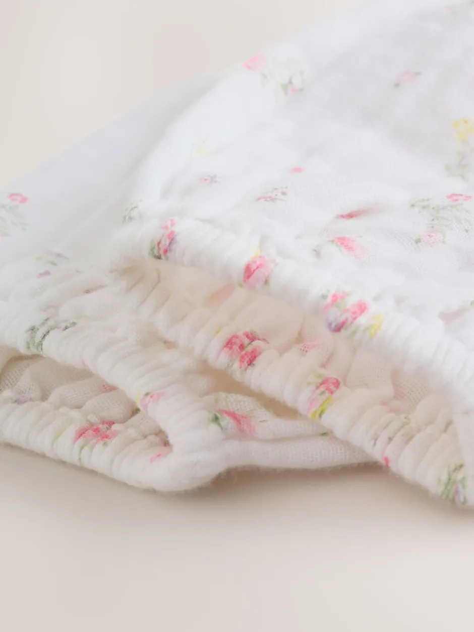 Rompertjes En Tuinbroeken|Babypakjes En Babypyjama's|Next Wit/roze met fijne print - Babyrompers met bloemenprint Set 2 -delig met maillot (0mnd -3jr)