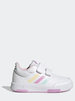 Sneakers|Sneakers*adidas - Tensaur kindersneakers met klittenbandsluiting Wit/Roze/Meerkleurig