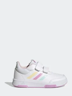 Sneakers|Sneakers*adidas - Tensaur kindersneakers met klittenbandsluiting Wit/Roze/Meerkleurig