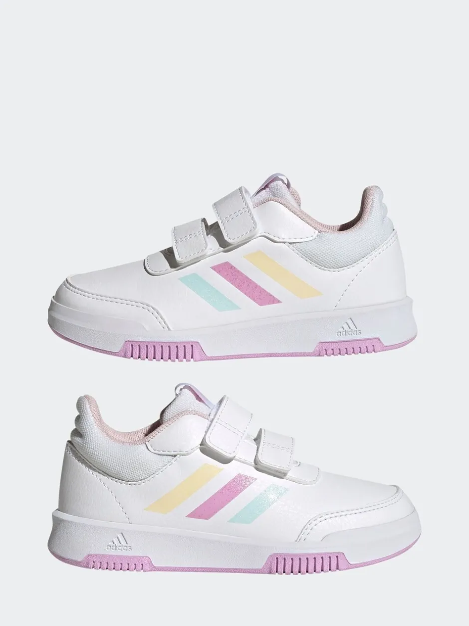 Sneakers|Sneakers*adidas - Tensaur kindersneakers met klittenbandsluiting Wit/Roze/Meerkleurig