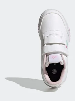 Sneakers|Sneakers*adidas - Tensaur kindersneakers met klittenbandsluiting Wit/Roze/Meerkleurig