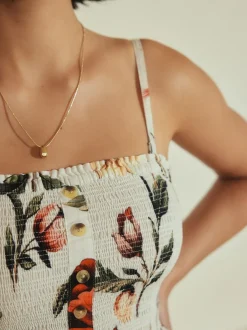 Jumpsuits En Playsuits|Next - Bandeau Jumpsuit with Linen Witte basis