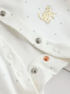 Babypakjes En Babypyjama's|Next - Verpakking van 3 slaappakjes (0-2jr) Witte basis