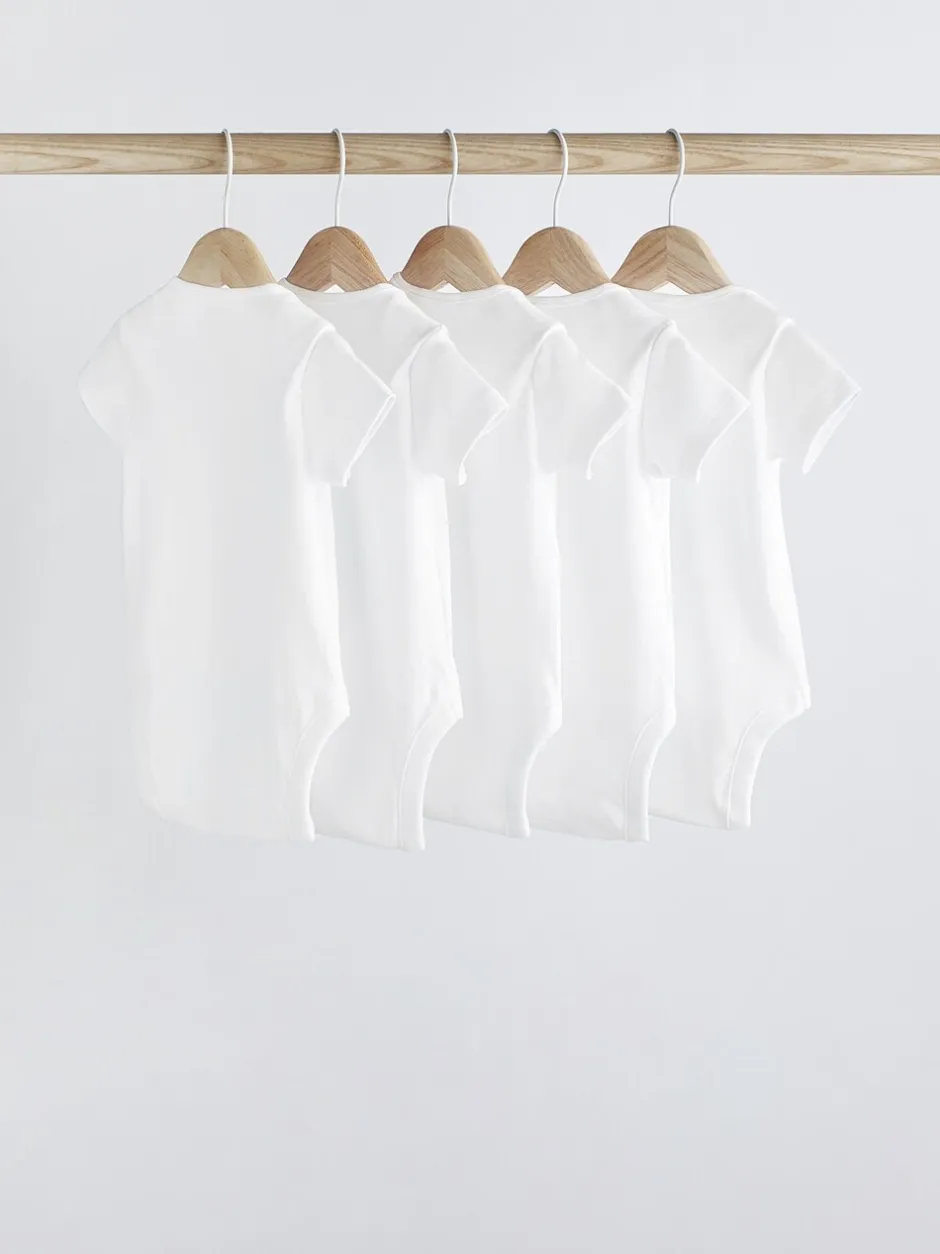 Multipacks|Rompertjes En Hemdjes|Next Witte must-have - Rompertjes met korte mouwen