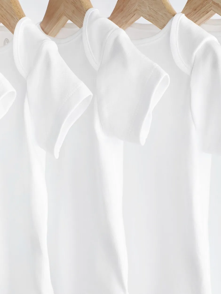 Multipacks|Rompertjes En Hemdjes|Next Witte must-have - Rompertjes met korte mouwen