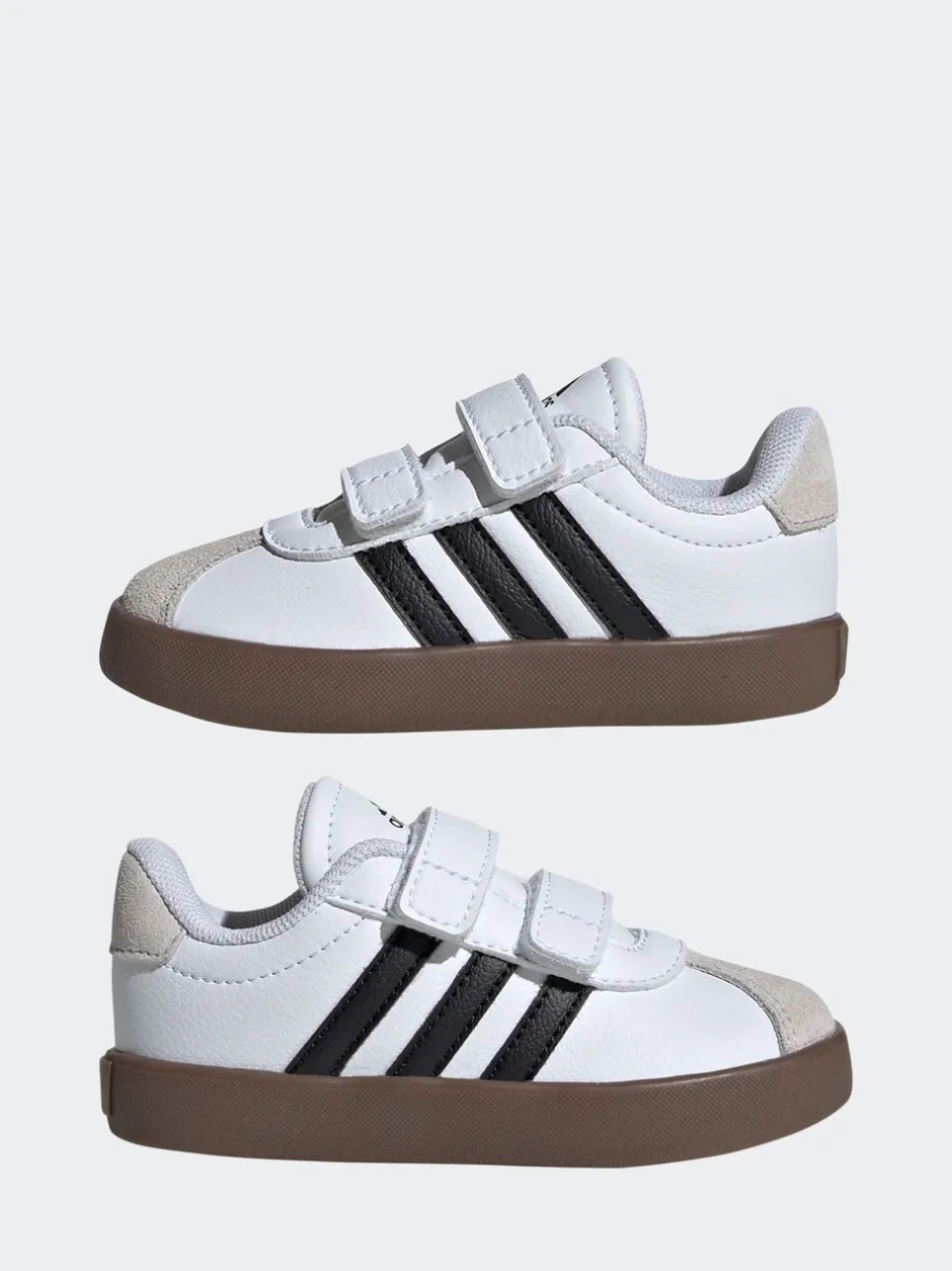 Sneakers|Sneakers|adidas Wit/zwart - Vl Court 3.0 Klittenbandsneakers voor zuigelingen