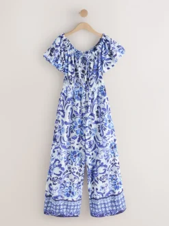 Jumpsuits En Playsuits*Next - Jumpsuit met blote schouder Wit/zwart