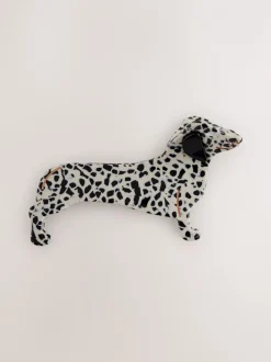 Haaraccessoires|Next - Sausage Dog Hair Claw Clip Wit/zwart