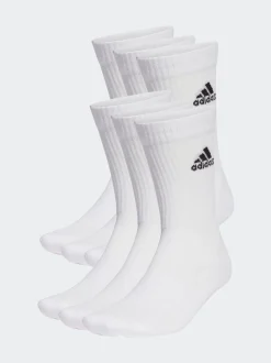 Sportkleding|Sokken|adidas - Verpakking van 6 zachte crew sokken Wit/zwart